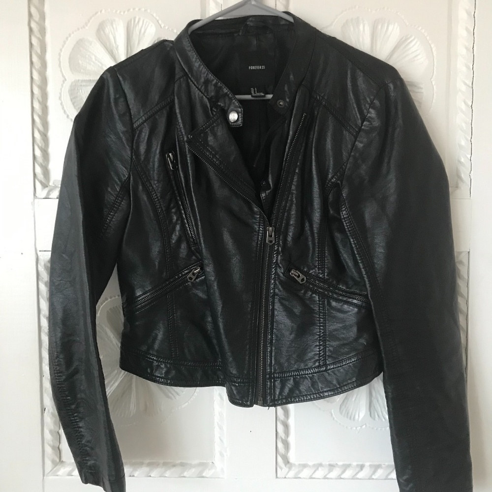Small Faux Leather Jacket